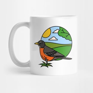 American Robin Mug